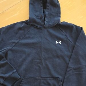 Under Armour Men's Black Zip-Up Hoodie with Logo